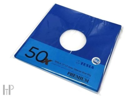 vyr 8604 1556029323 TESLA 12 palcu LP Inner Sleeves blue 80g 50ks