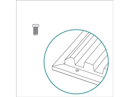 Artnovion M6 Screw Thread receiver - Add-on, Panel size 595x595 mm, 1 ks