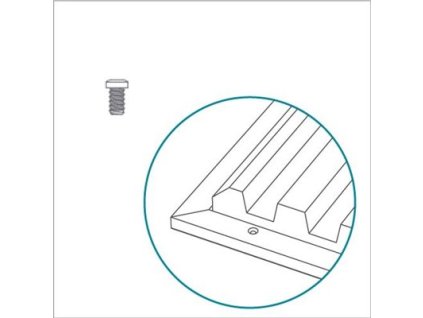 Artnovion M6 Screw Thread receiver - Add-on, Panel size 595x1190mm, 1 ks