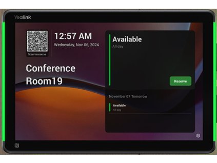 yealink roompanel e2 8 android based teams room scheduling panel power adapter 20 tilt mount kit for wall or glass flush moun i127