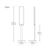 KEF T Floor Stand • stojan na zem pro T101 a T 301 (Barevné provedení Silver/White)