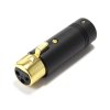 7563 elecaudio cx 102 xlr 3 pin female connector gold plated o 85mm unit 3