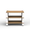 BK STAX2G 3SHELF WHITE FRONT