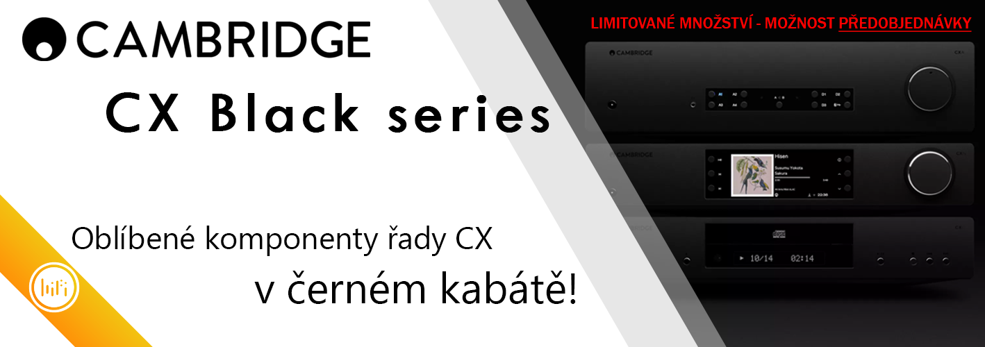 Populární řada CX v černém provedení v limitovaném počtu kusů