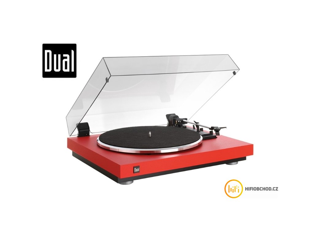 DUAL CS 440 RED (Plně automatický gramofon DUAL CS 440 s vestavěnou MM přenoskou DMS 251 S)