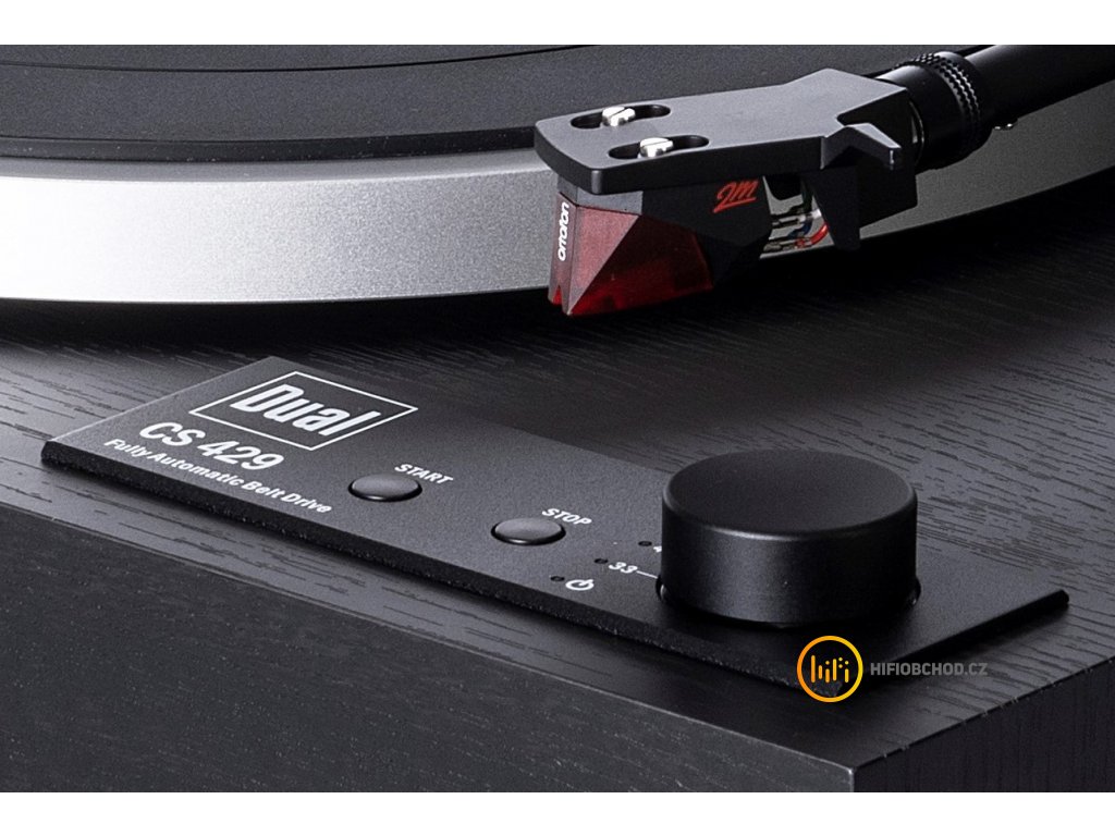 DUAL CS 429 High Fidelity + Ortofon 2M RED (NEW 2021 - Audiofilský plně automatický gramofonový přístroj pro náročné posluchače s vestavěným vypínatelným PHONO předzesilovačem a MM přenoskou Ortofon 2M)