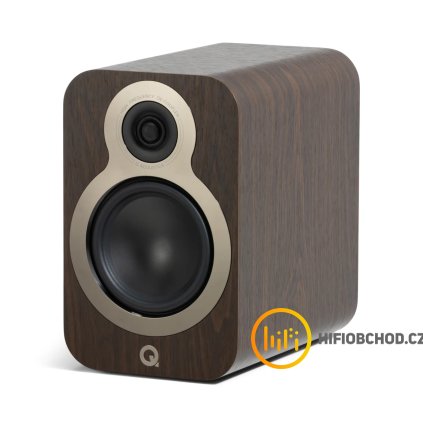 QAcoustics3030c frontangle nogrille clarowalnut 1200x