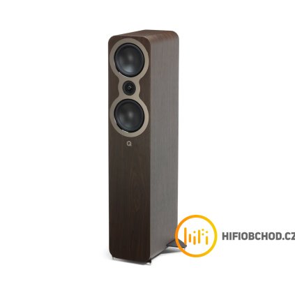 QAcoustics3050c frontangled nogrille clarowalnut 1200x