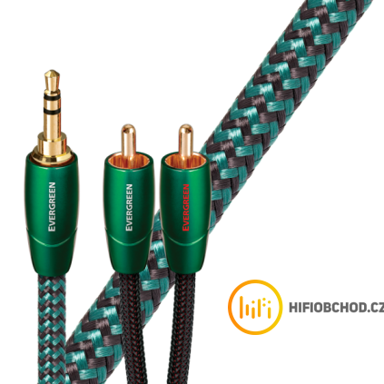 audioquest evergreen jr 2 00 m audio kabel 3 5 mm jack samec 2 x rca
