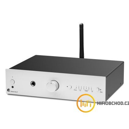pro ject stereo box e minimalisticky integrovany zesilovac stribrny