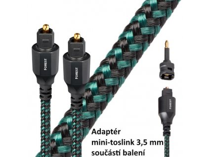 audioquest forest optilink opticky kabel toslink 3 5 mm mini adapter