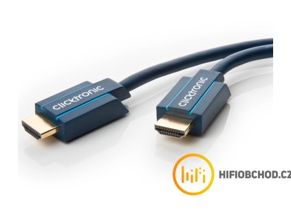 ClickTronic HQ OFC kabel HDMI High Speed s Ethernetem, zlacené, 4K@60Hz