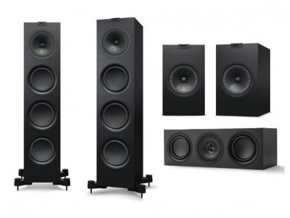 kef q750i set 5.0 black