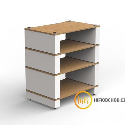 BK STAX2G 4SHELF WHITE ISO