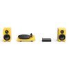 pro ject colourful audio system 2 all in one hi fi system s gramofonem satin yellow