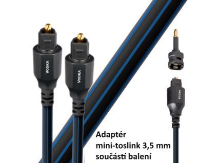 audioquest vodka optilink 8 0 m opticky kábel toslink 3 5 mm mini adapter