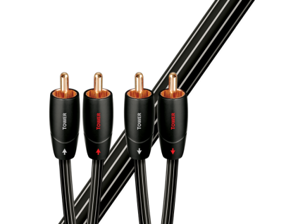 audioquest tower rr 2 0 m kábel audio 2 x rca 2 x rca