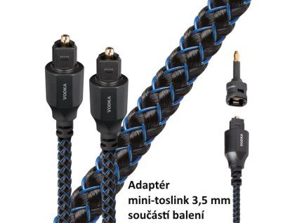audioquest vodka optilink 3 0 m opticky kábel toslink 3 5 mm mini adapter