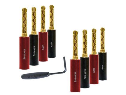 audioquest suregrip 100 bfa banán gold set 8 ks