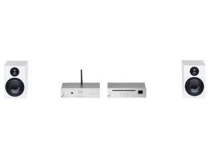 pre ject stereo set e cd minimalisticky all in one audio system s cd bt a dac bily