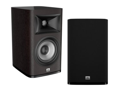 jbl studio 620 2-pásmové regálové reproduktory 5 25 max 100 W tmavé drevo