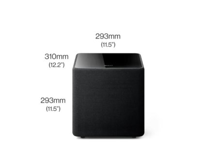 38433 kef kube 8 mie black subwoofer