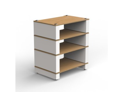 BK STAX2G 4SHELF WHITE ISO