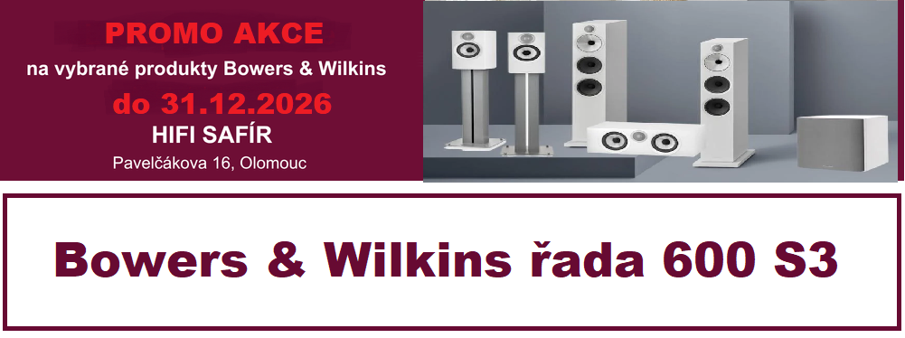 promo akce BOWERS & WILKINS řada 600 S3