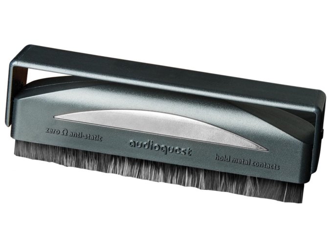 audioquest silver anti static record brush karbonovy kartacek na cisteni lp 1 086 tis vlaken (1)