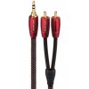 audioquest golden gate jr audio kabel 3 5 jack 2 x rca