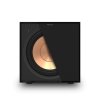 Klipsch R 101SW Subwoofer with cutaway view of the grille from the front 3