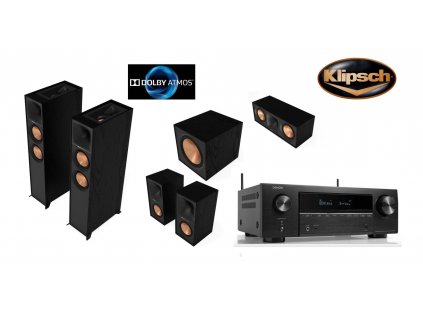 Denon AVR-X1800H + Klipsch R-605FA Atmos set