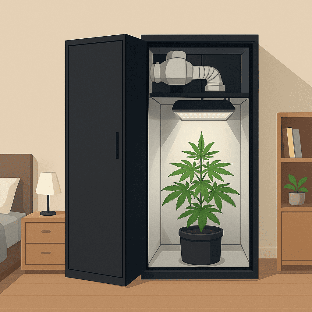 Ich habe ein kleines Zelt: So gelingt diskretes Growing in der Wohnung