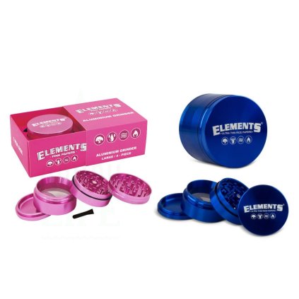 Čtyřdln kovov drtička Elements, 61mm Max Quality