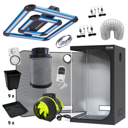 LED Set 200W Maxibright Daylight 80x80x180cm Max Qualität (1)