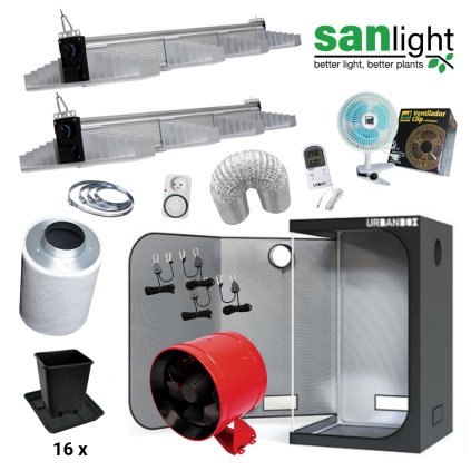 LED Set Sanlight 2xEVO 4 120 265W 120x120x200cm Max Qualität
