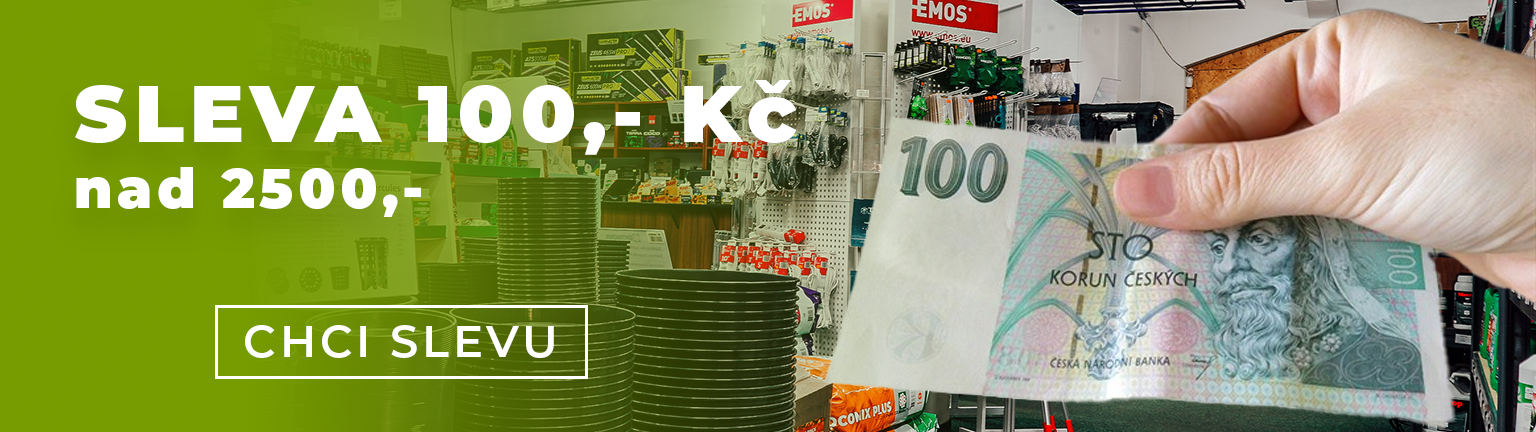 SLEVA 100,- Kč na celý nákup