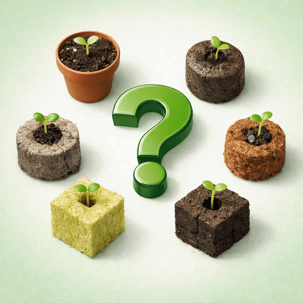 Výsevní substrát, rockwool, rašelina nebo Eazy plug – jak vybrat správné médium na klíčení?
