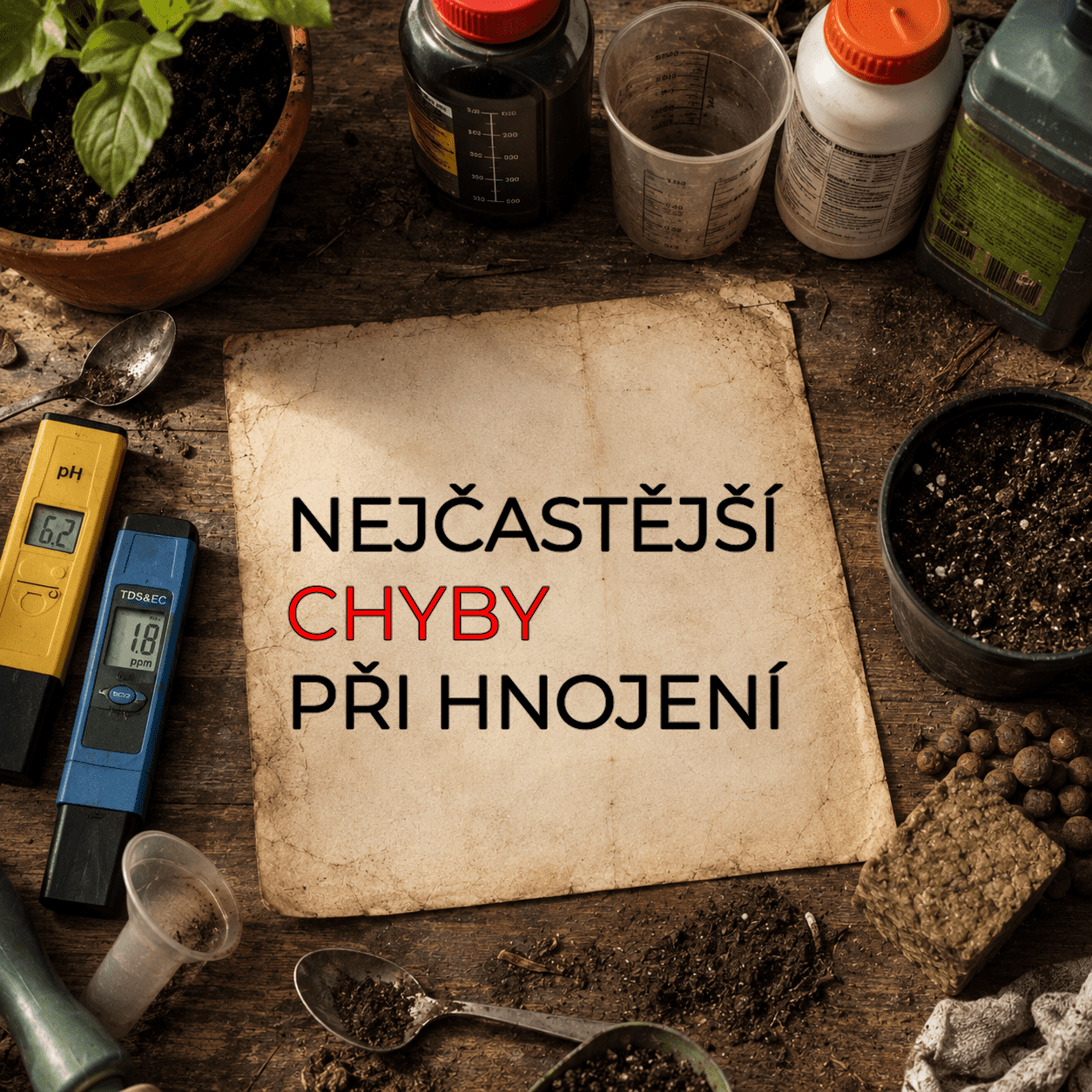 Nejčastější chyby při hnojení rostlin
