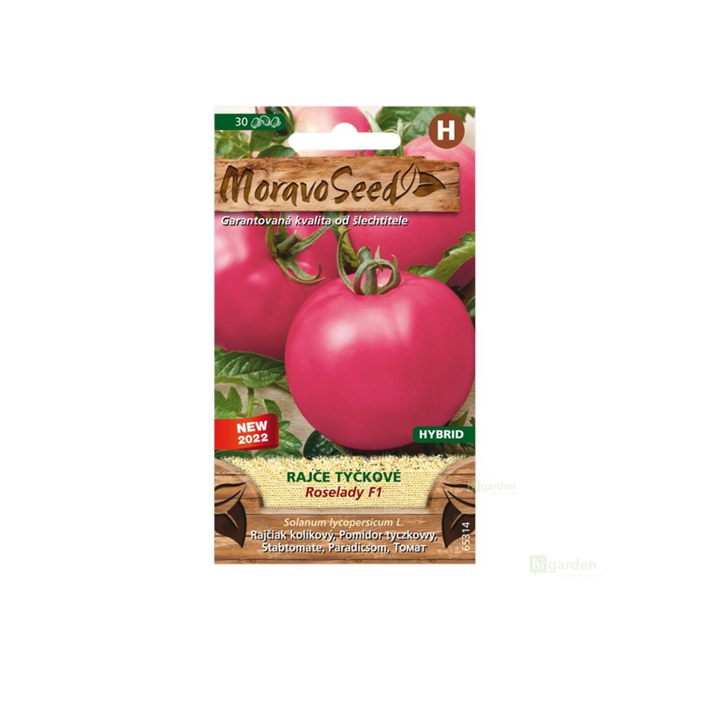 ru rajce Semínka MoravoSeed Rajče tyč.ROSELADY F1/rů, 30s - Higarden.cz