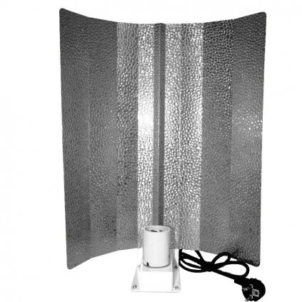 reflecteur martele renforce pour ampoule eco cfl douille e40