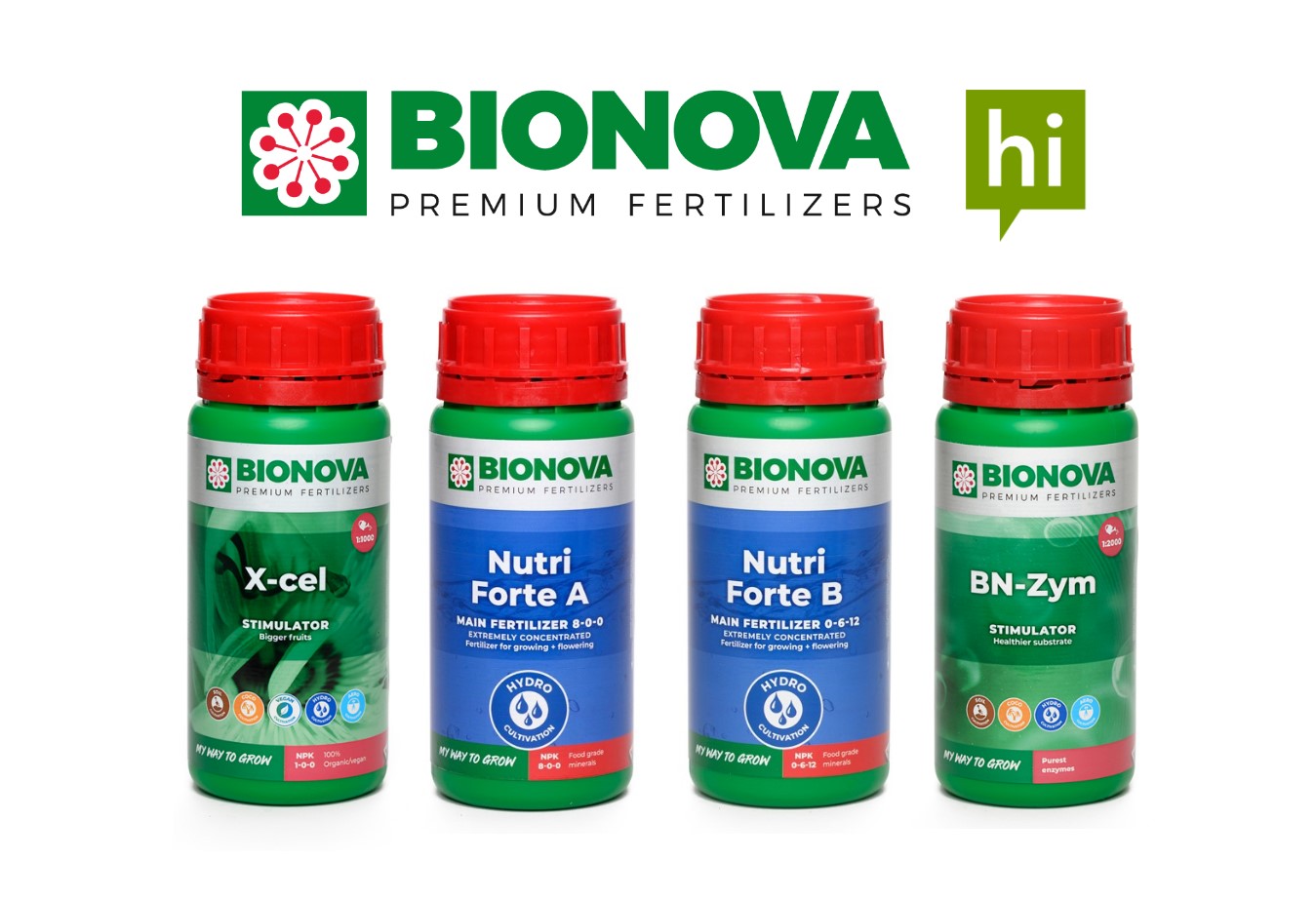 BioNova Hobby pack Nutri-Forte (Hydro), sada hnojiv