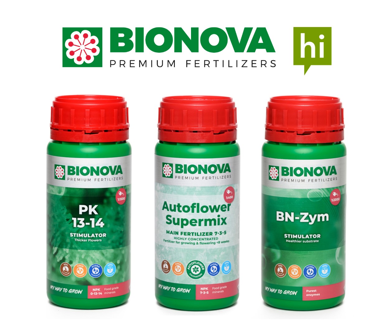 BioNova Hobby pack Autoflower, sada hnojiv