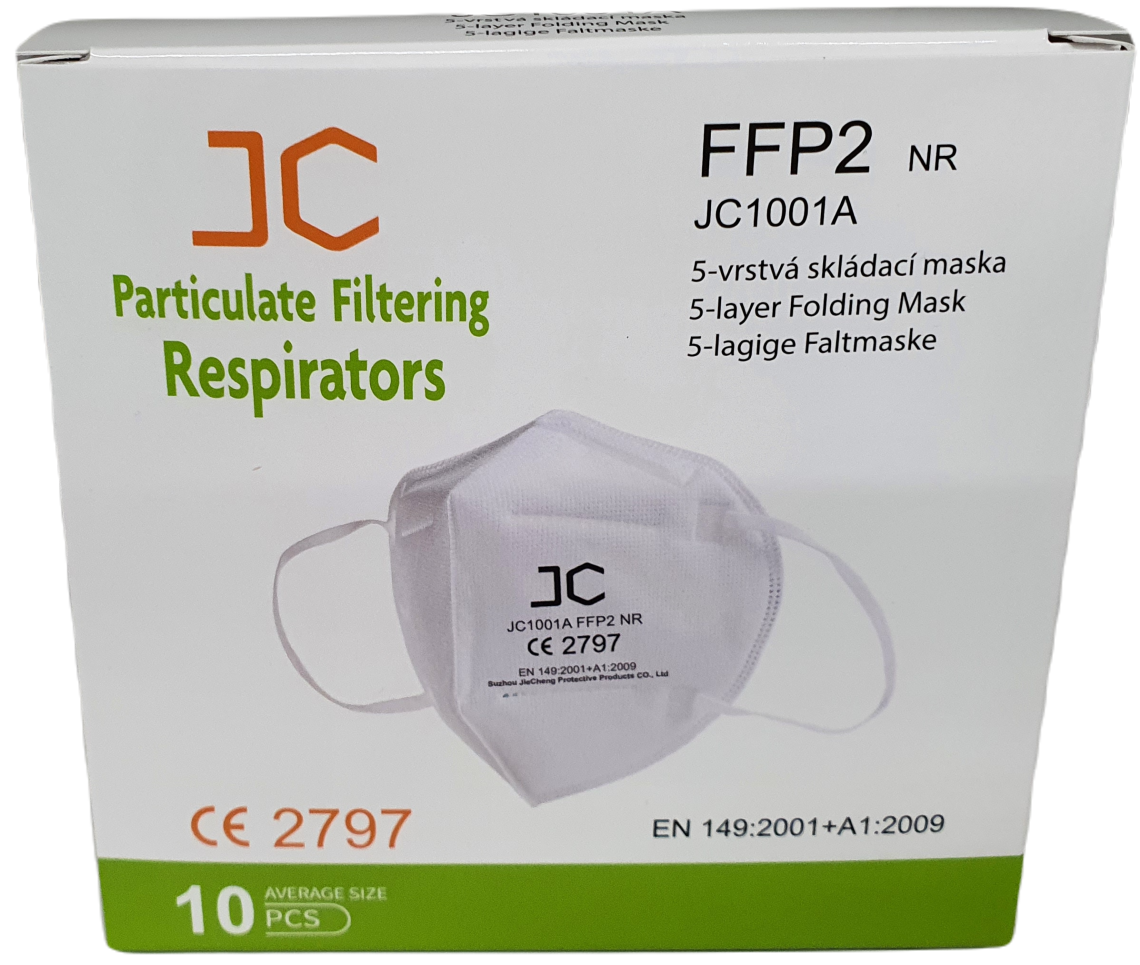 Respirátor FFP2 10ks Plná certifikace.