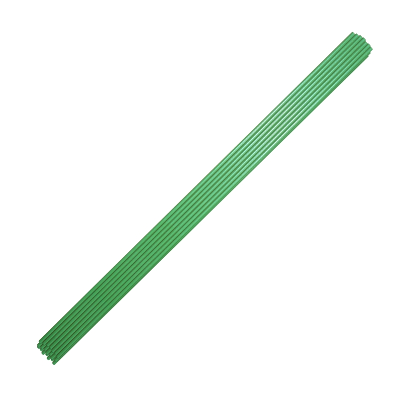 Zelená PVC podpůrná tyč 120cm balení 10ks