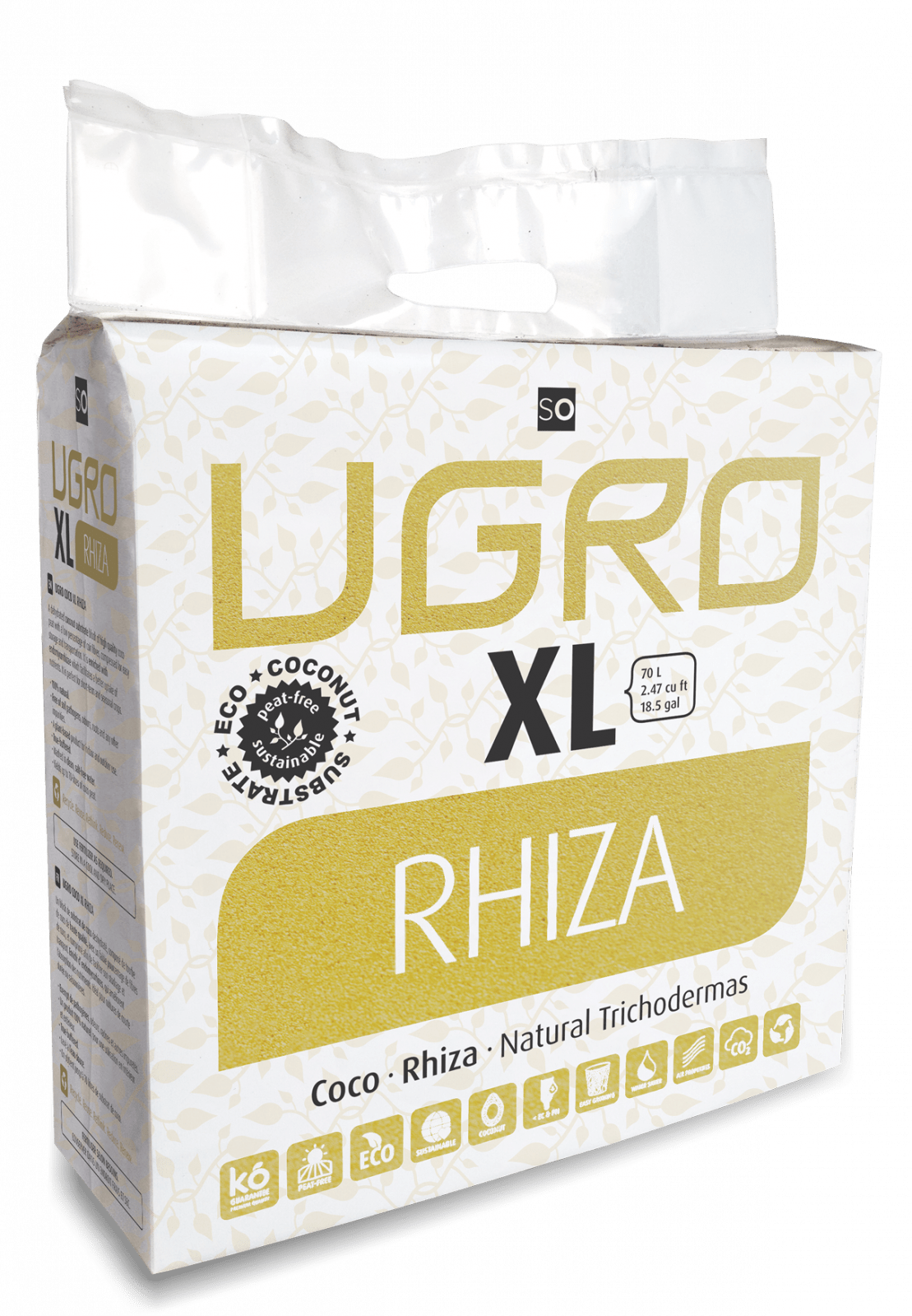 UGro XL Rhiza - kokosová lisovaná kostka 70l