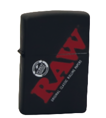 Zapalovač ZIPPO RAW BLACK LOGO