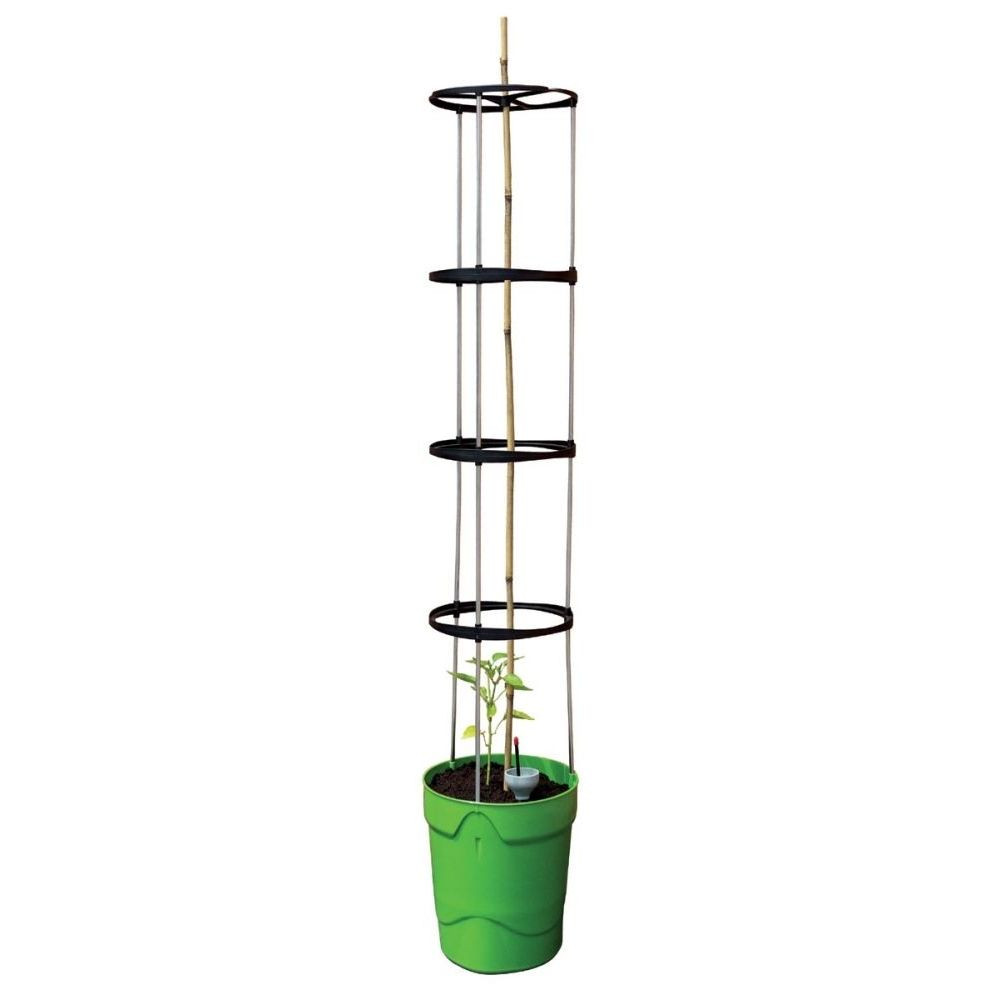 Samozavlažovací květináč Self Watering Grow Pot Tower Zelená