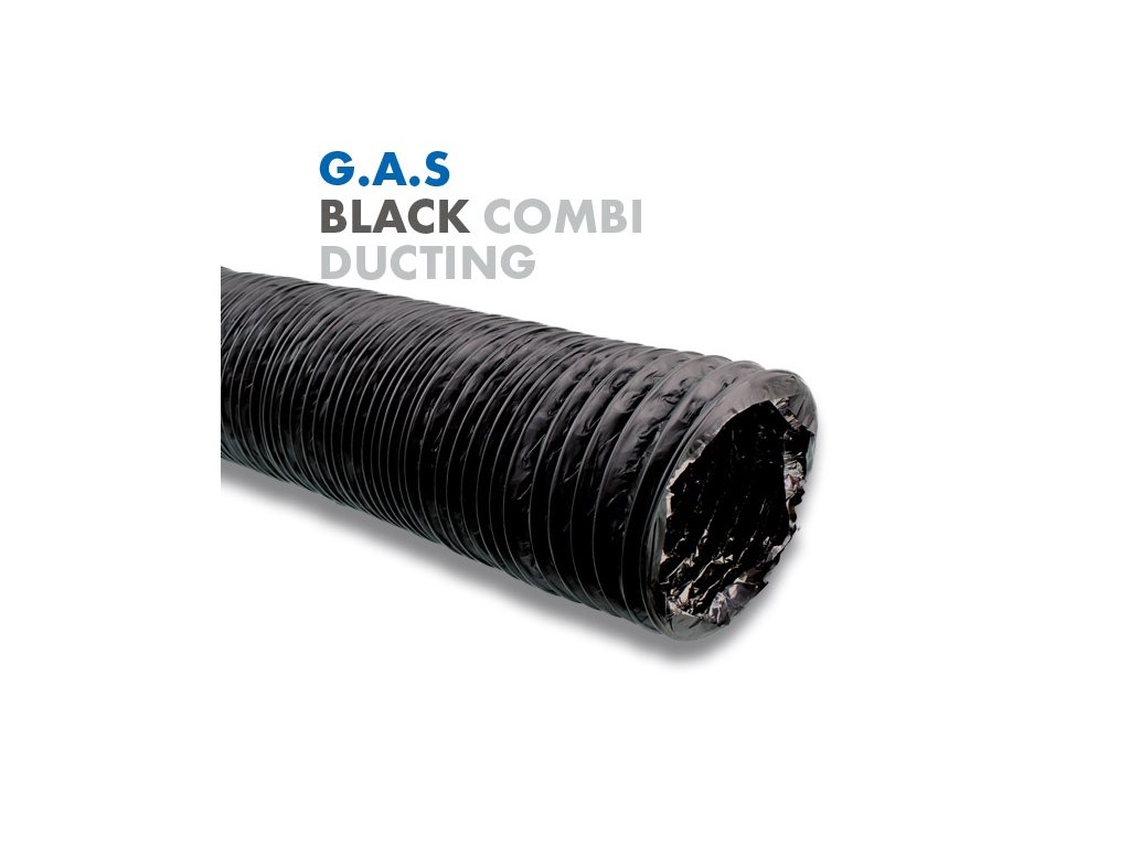 GAS Black Combi 125mm ventilační potrubí zpevněné box 10m