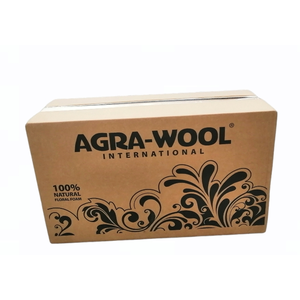 Agra-Wool Starting Block 100x100x65 mm, pěstební kostka s velkou dírou 120ks box